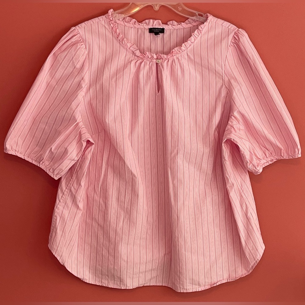 Pink Ruffled Women's Top - Picture 2 of 6